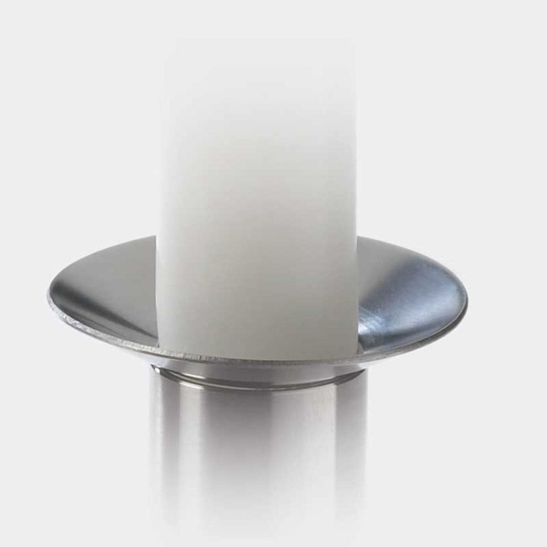 Lysmanchet Maxi Stål (til Dia. 50 Mm Lys)     fra Piet Hein