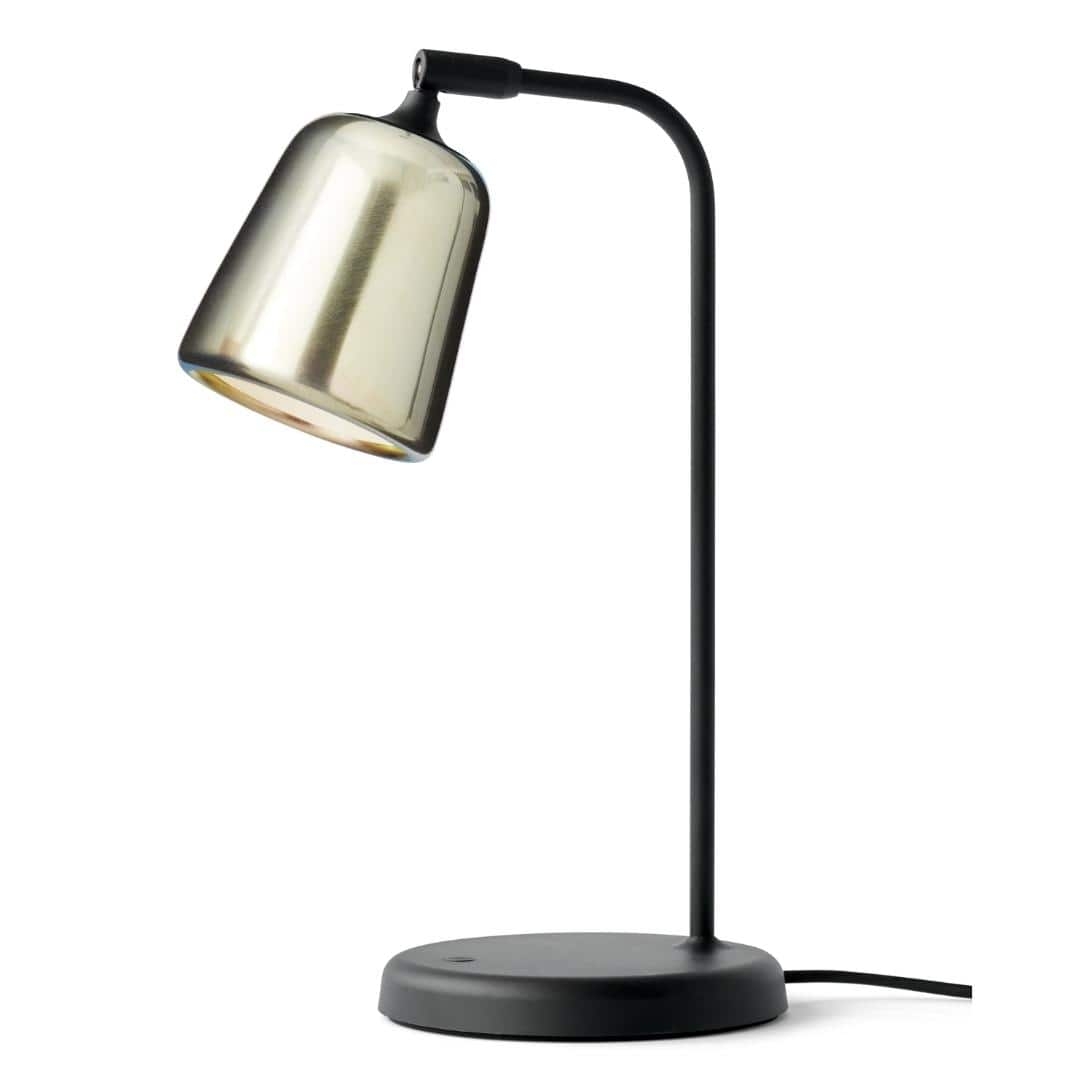 Material Bordlampe Gul Stål     fra New Works