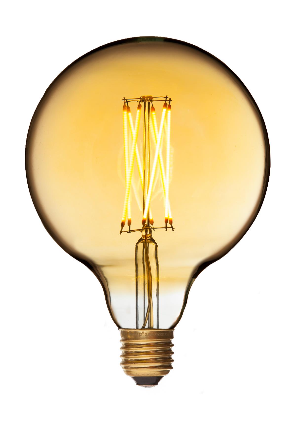 E27   4w Led Mega Edison Gold fra Danlamp