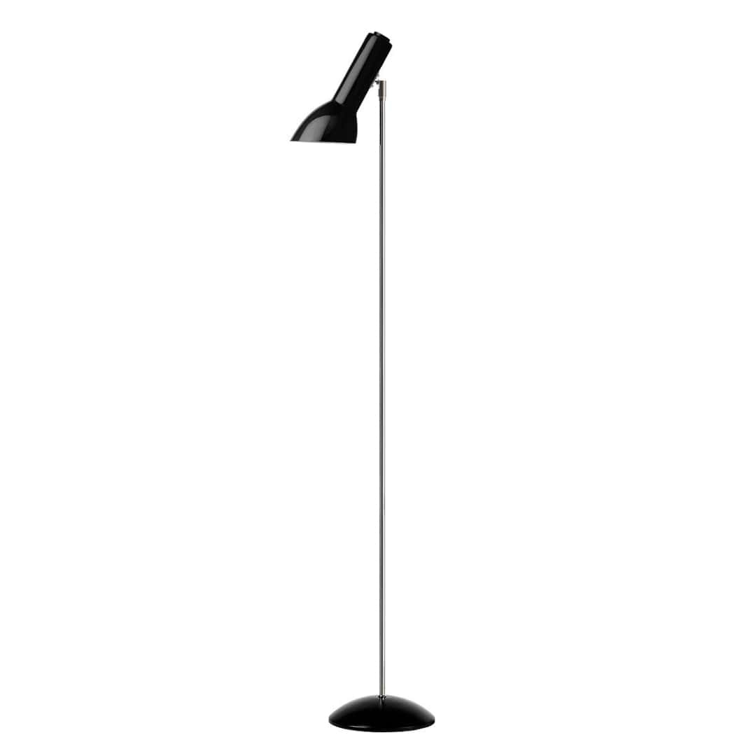 Oblique Blank Sort Gulvlampe     fra Cph Lighting