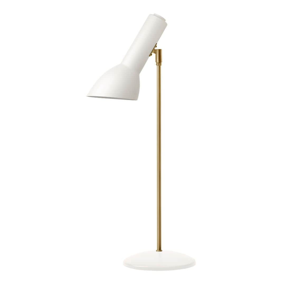 Oblique Messing Bordlampe Hvid fra Cph Lighting