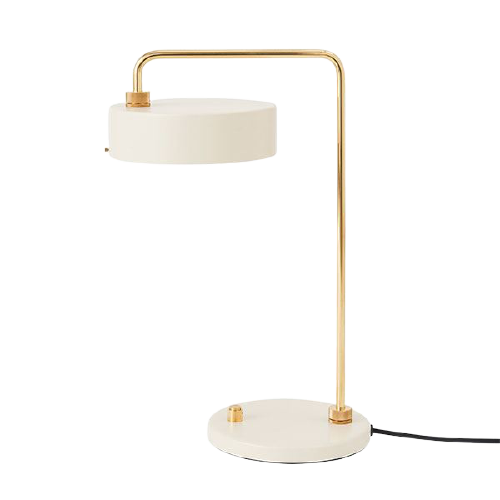 Petite Machine Bordlampe Oyster Hvid     fra Made By Hand