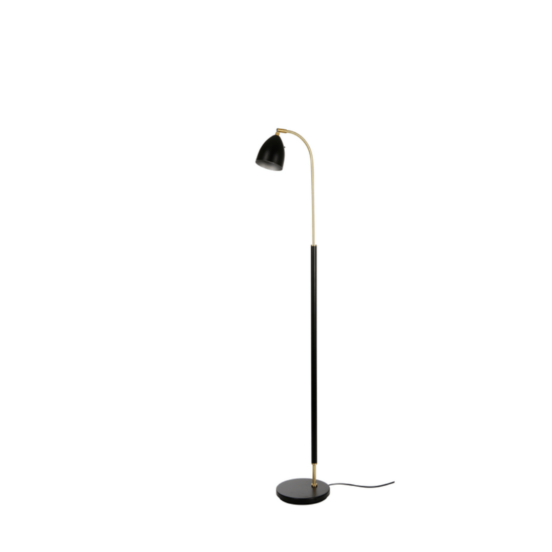 Deluxe Gulvlampe Sort Messing     fra Belid
