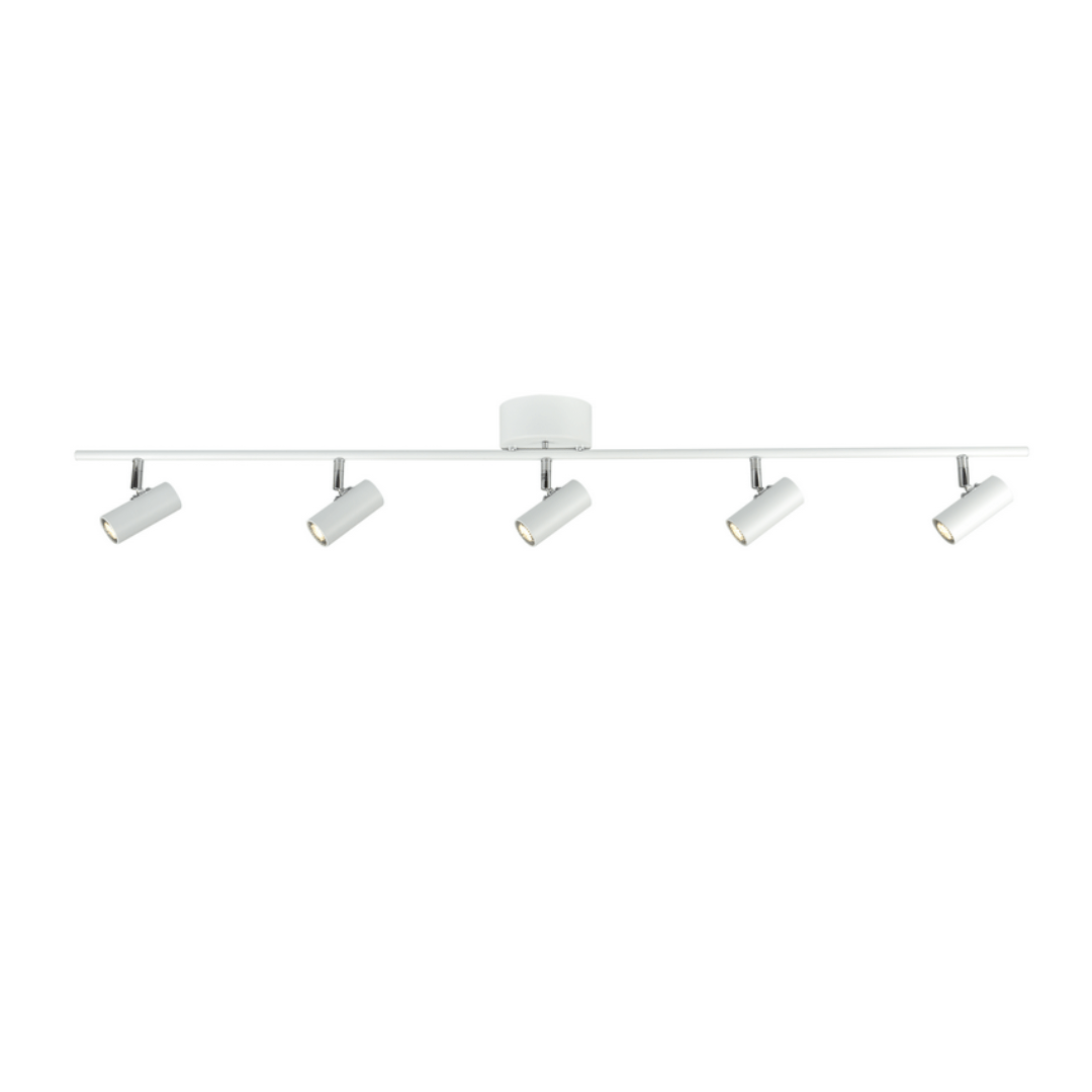 Cato Skinne M  5 Spotlights Hvid    fra Belid