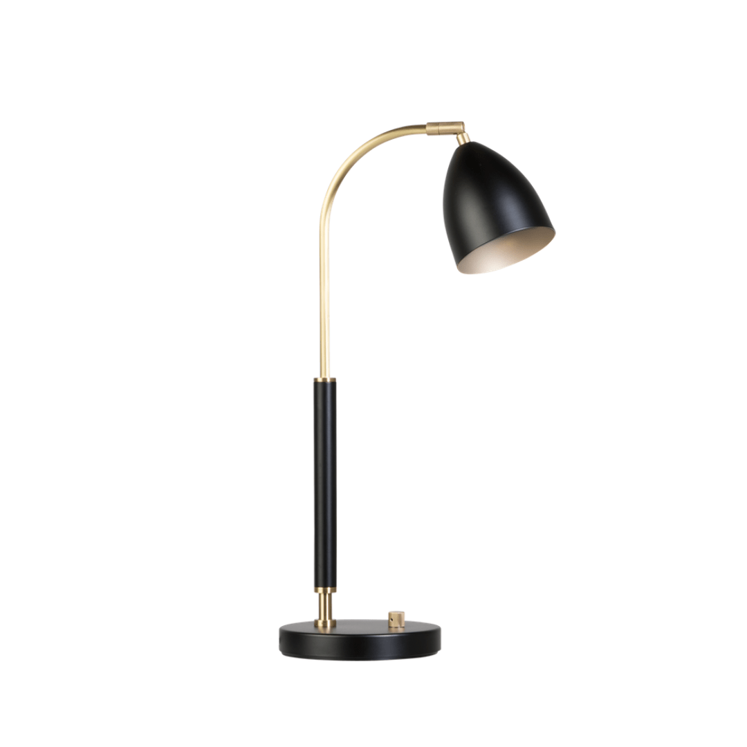 Deluxe Bordlampe Sort Messing fra Belid