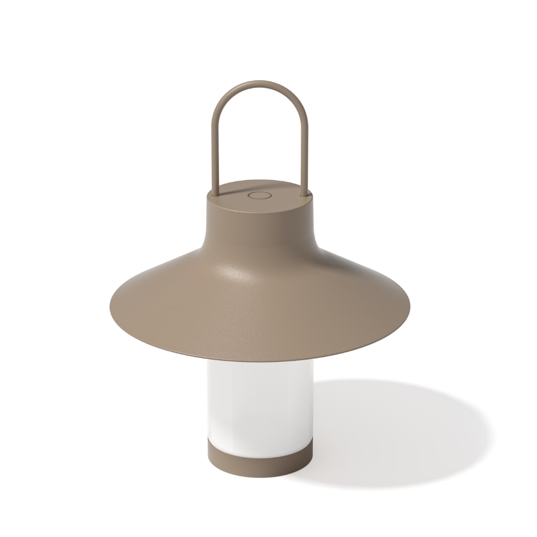 Shadow Bordlampe Large Grå Beige     fra Loom Design
