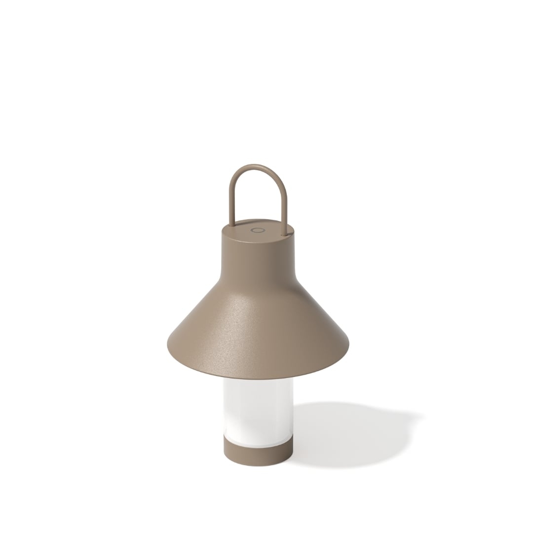 Shadow Bordlampe Small Grå Beige     fra Loom Design