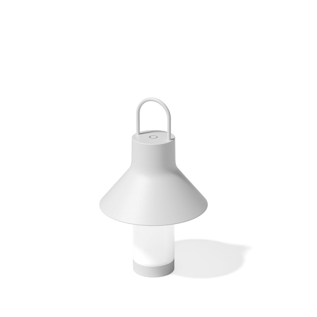Shadow Bordlampe Small Hvid     fra Loom Design