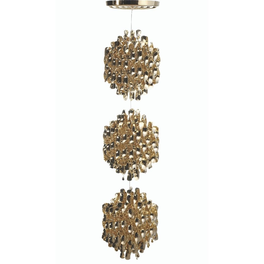 Spiral Pendel Sp3 Guld M Loftplade     fra Verpan