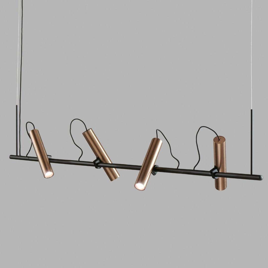 Spirit S1500 Led Pendel Sort Rose Gold     2700k     Light Point fra Light-point