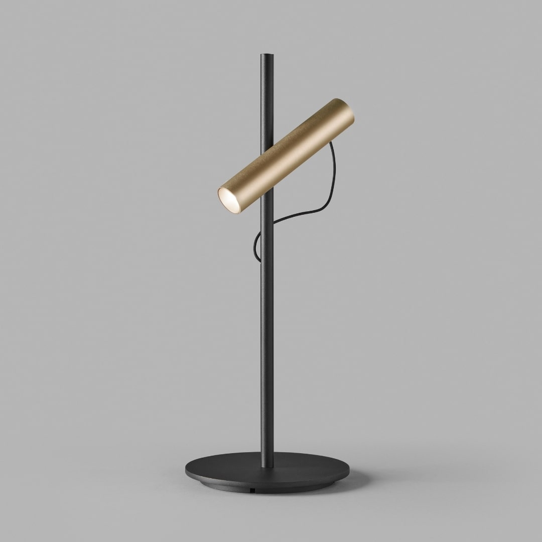 Spirit T1 Led Bordlampe Sort Messing     Light Point fra Light-point