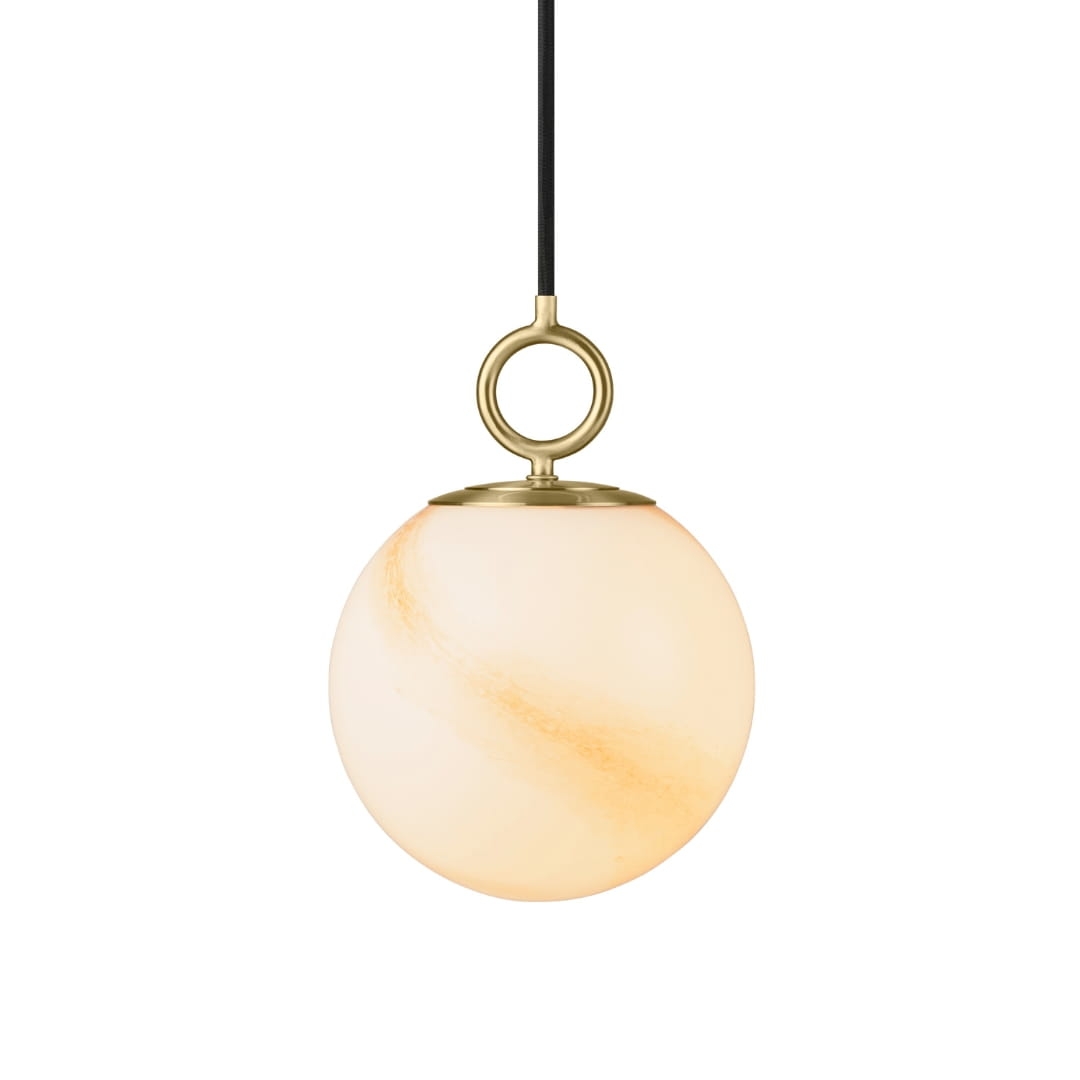 Stockholm Pendel ø18 Marble Brown     fra Halo Design