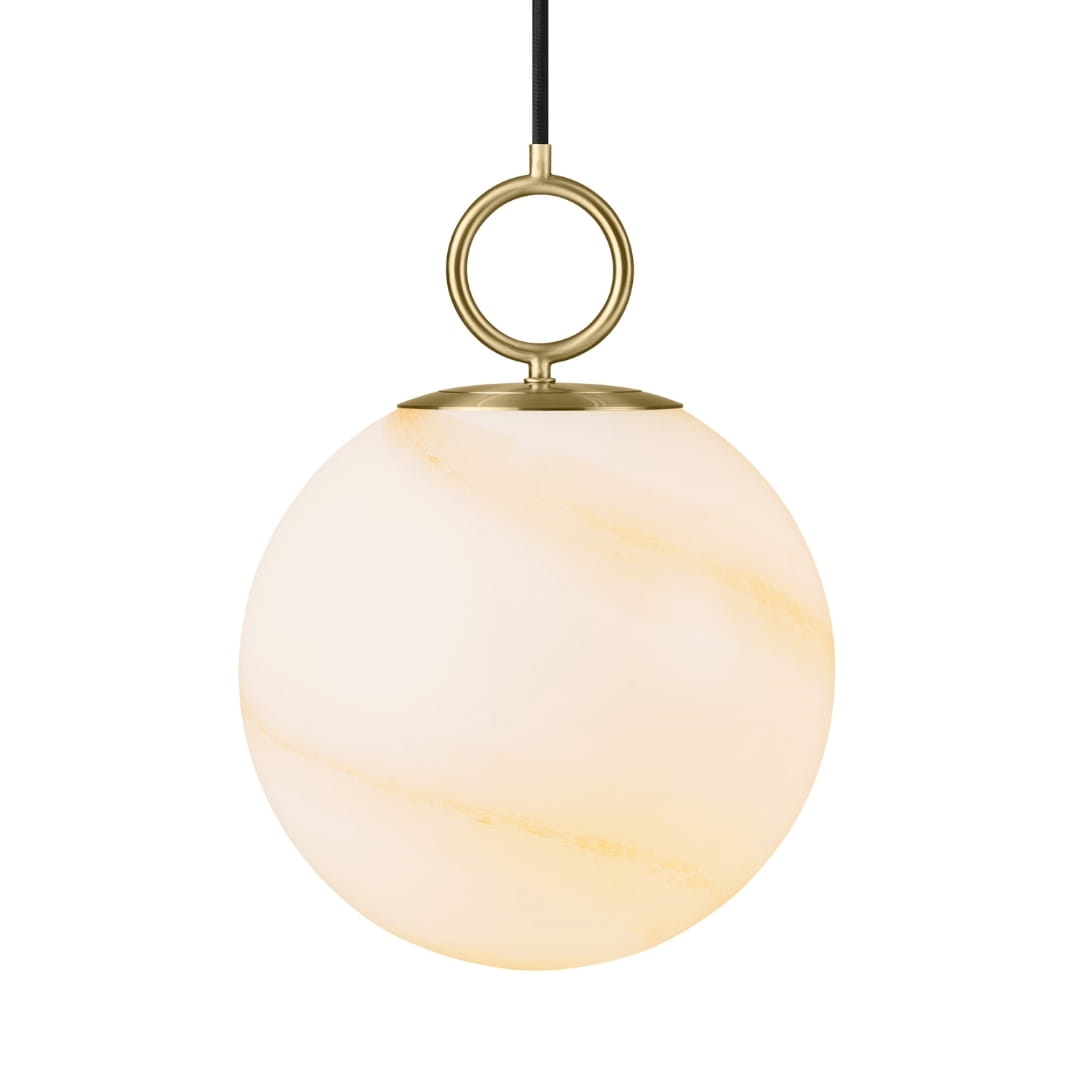 Stockholm Pendel ø25 Marble Brown     fra Halo Design