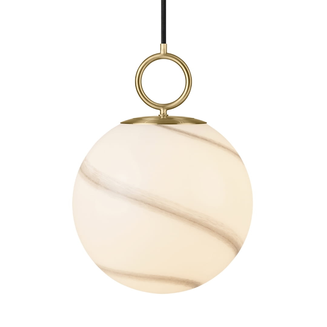 Stockholm Pendel ø25 Marble Grey     fra Halo Design