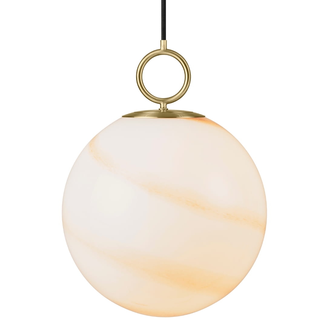 Stockholm Pendel ø30 Marble Brown     fra Halo Design