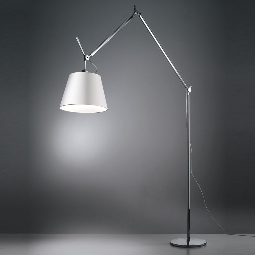Tolomeo Mega Gulvlampe Alu ø 42 Pergament Skærm     fra Artemide