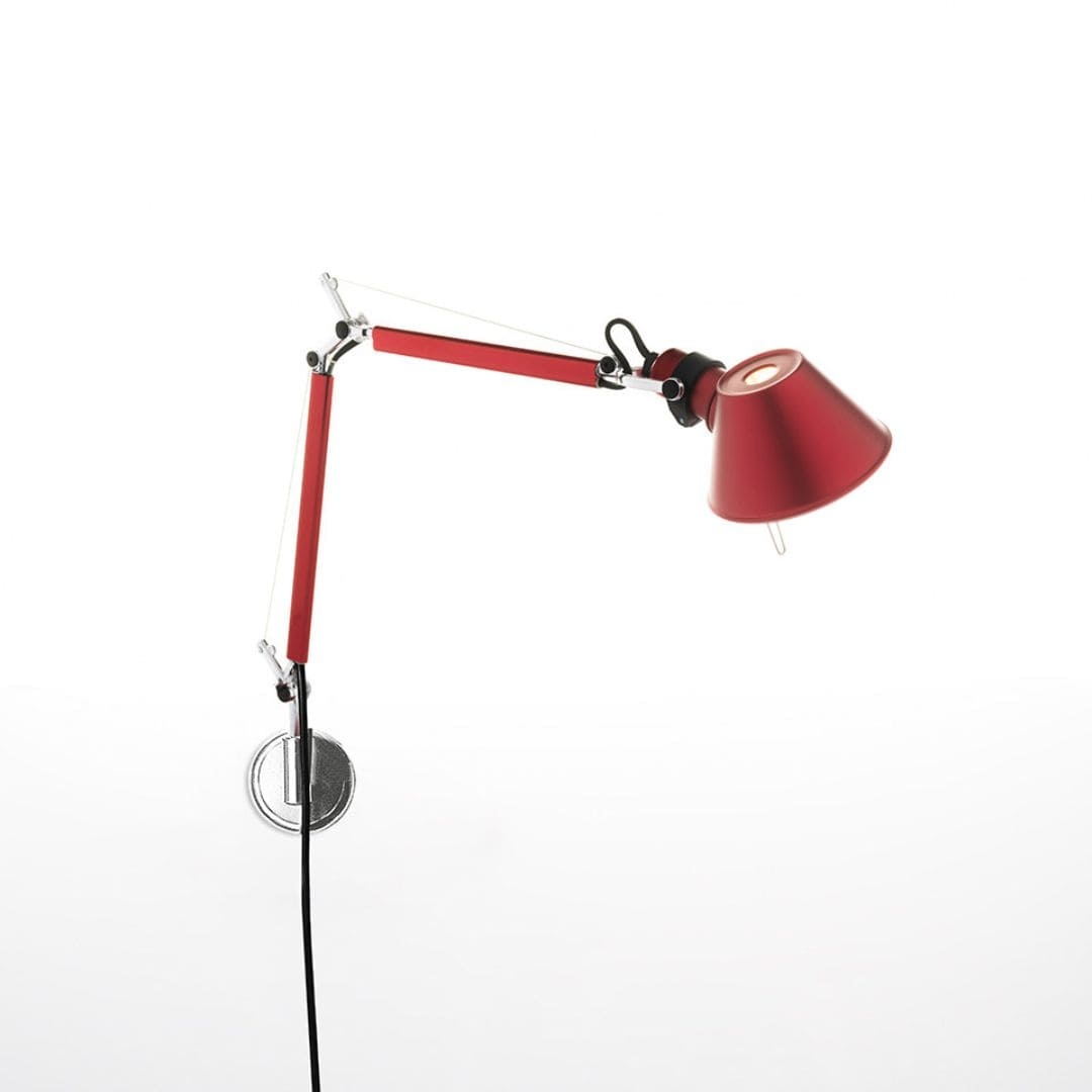 Tolomeo Micro Væglampe Rød     fra Artemide