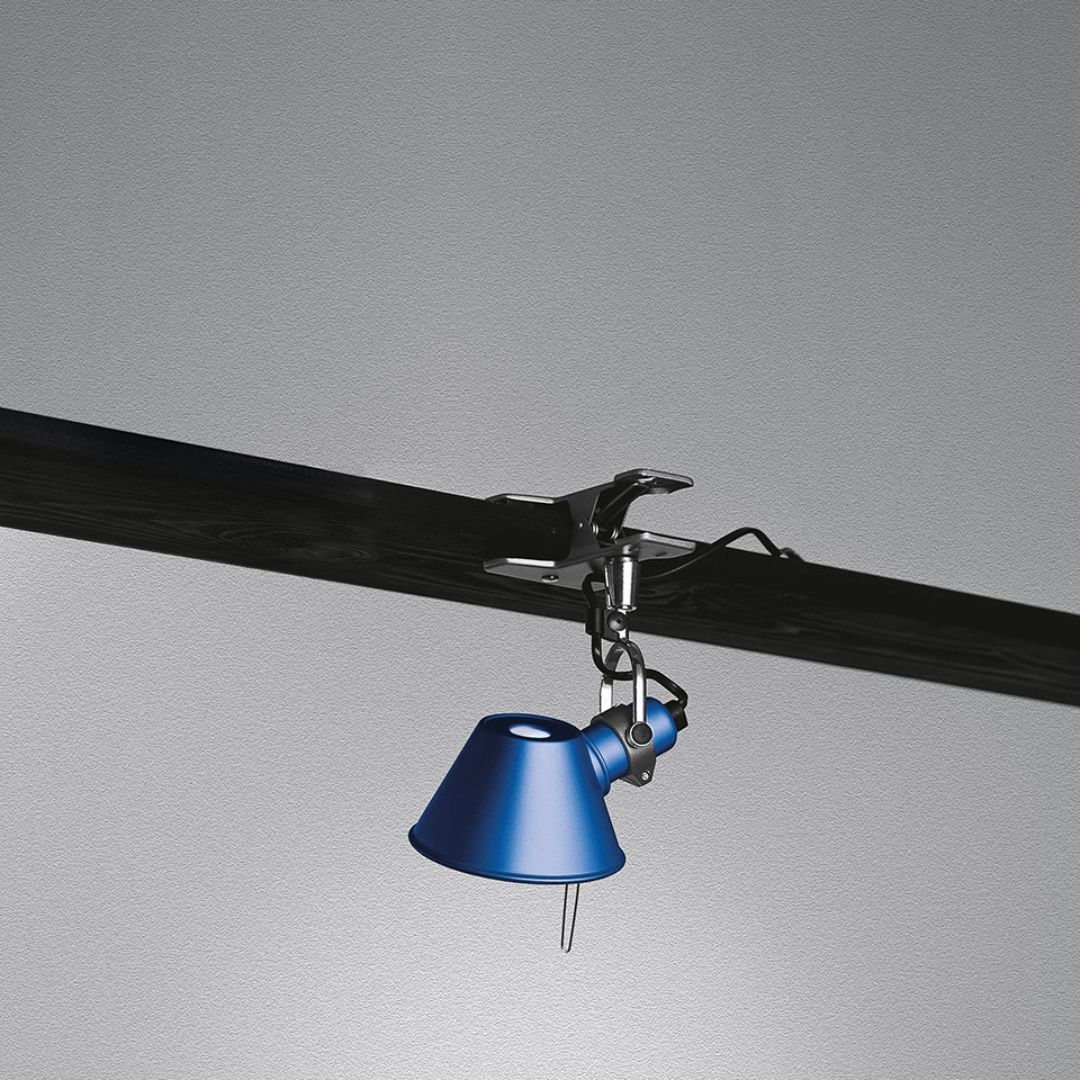 Tolomeo Pinza Micro Klemspot Blå fra Artemide