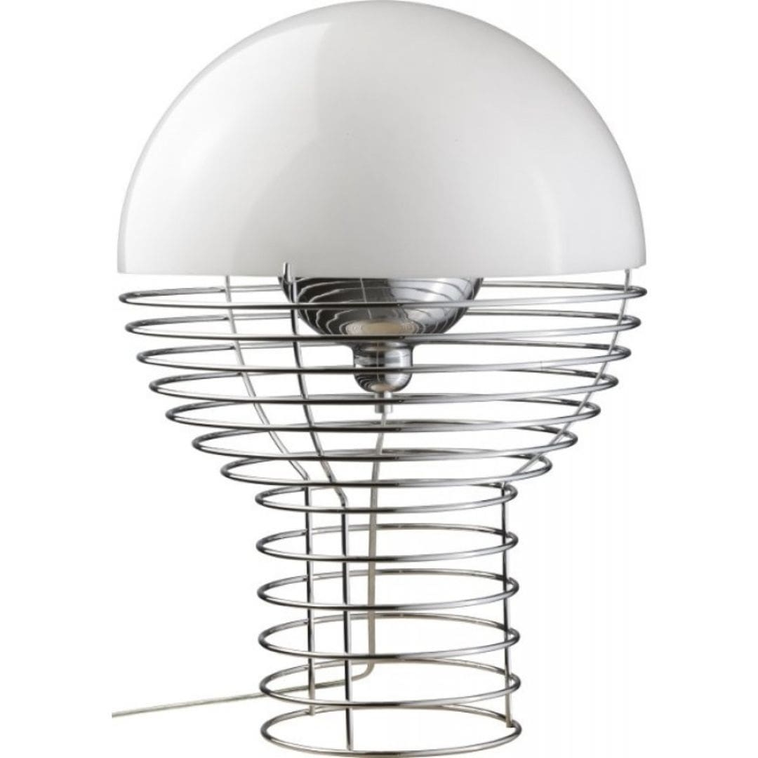 Wire Bordlampe Hvid ø40     fra Verpan