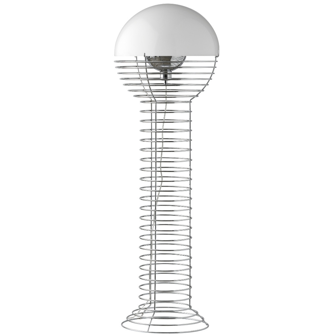 Wire Gulvlampe Hvid     fra Verpan