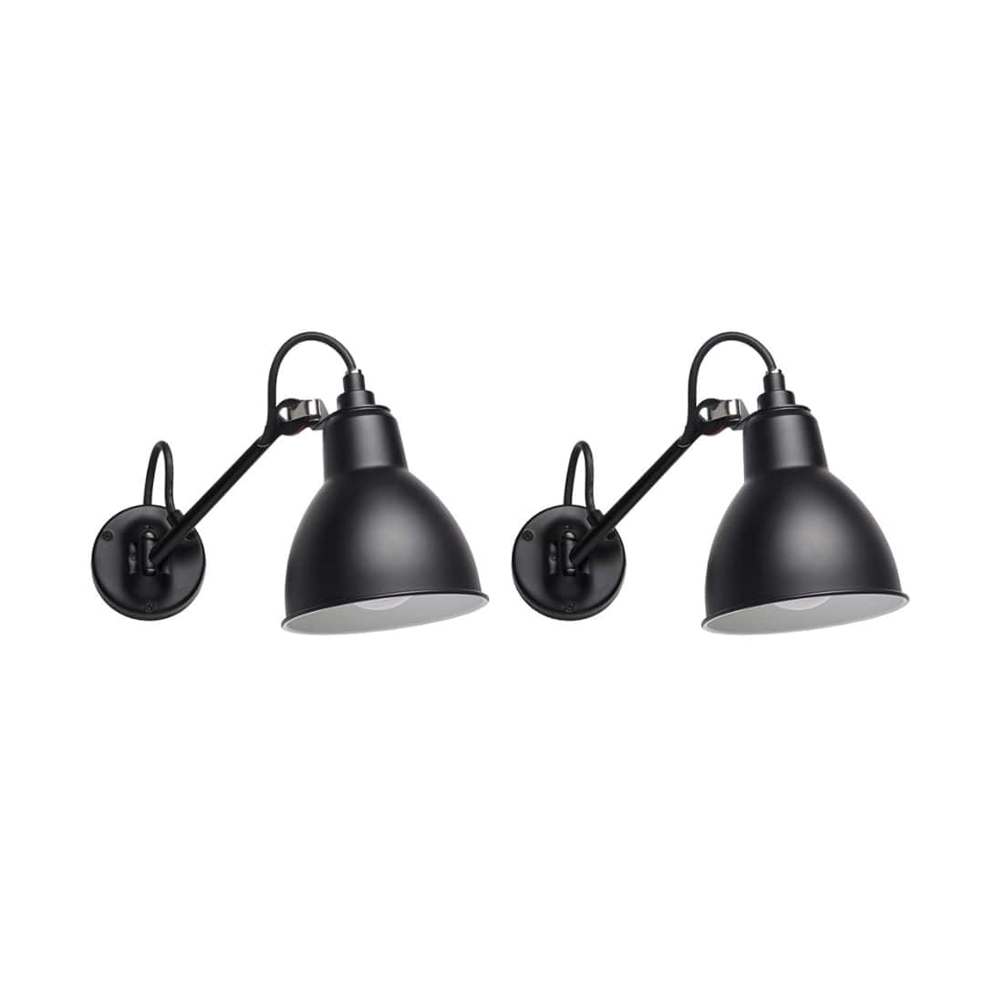 104 Badeværelse Væglampe Sort 2 Pak     fra Lampe Gras