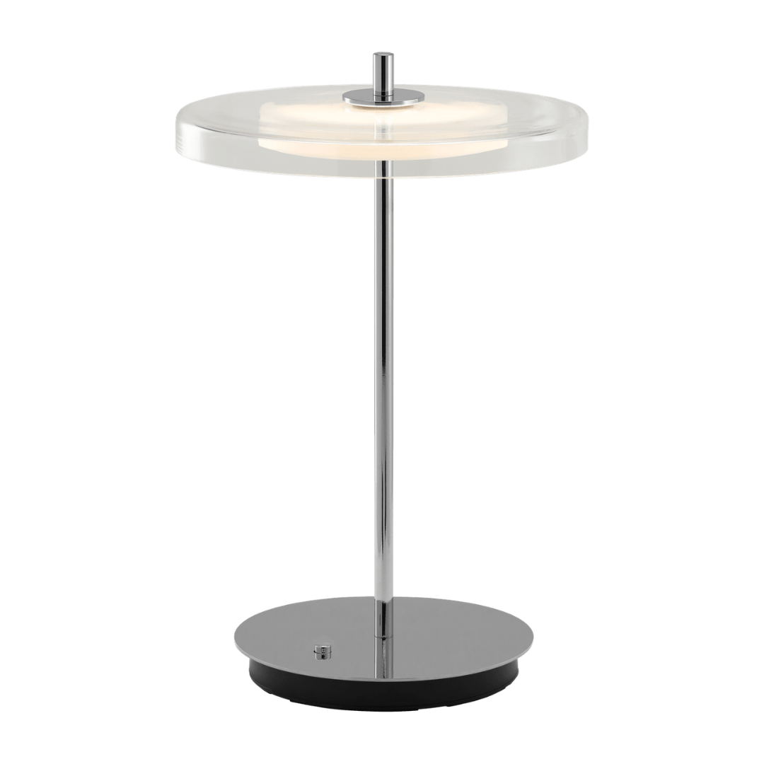 Asteria Move Glass Bordlampe   Transperant  Stål     fra Umage