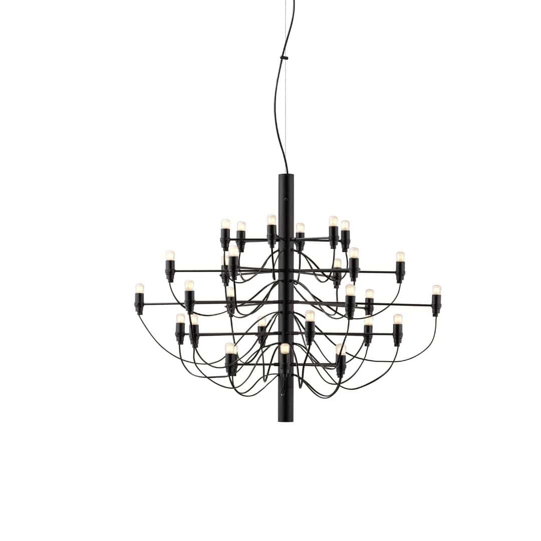 2097   30 Lysekrone Mat Sort Led     fra Flos