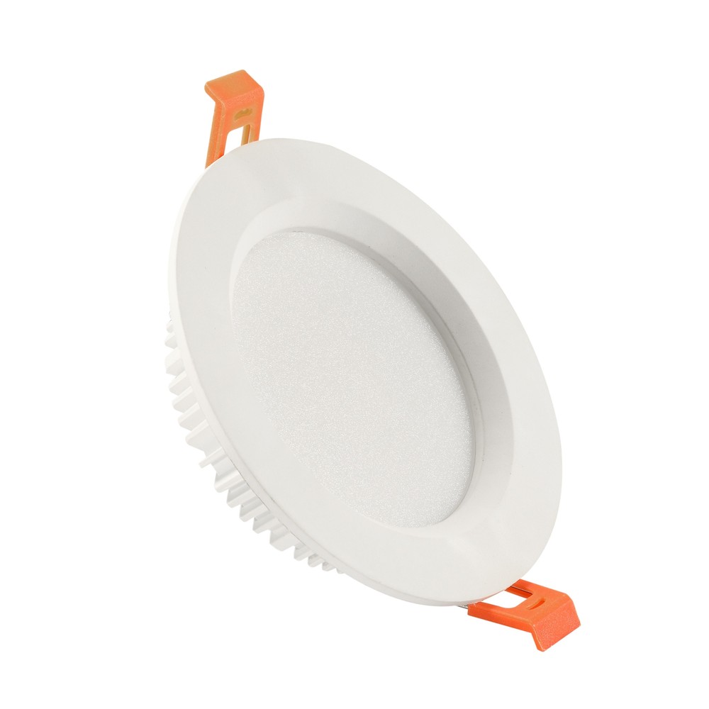 12w ø14cm Indbygningspanel   Ip44 Vådrum, Hul: ø11cm, Hvid, 5 års Garanti   Dæmpbar : Ikke Dæmpbar, Kulør : Varm fra Spectrum