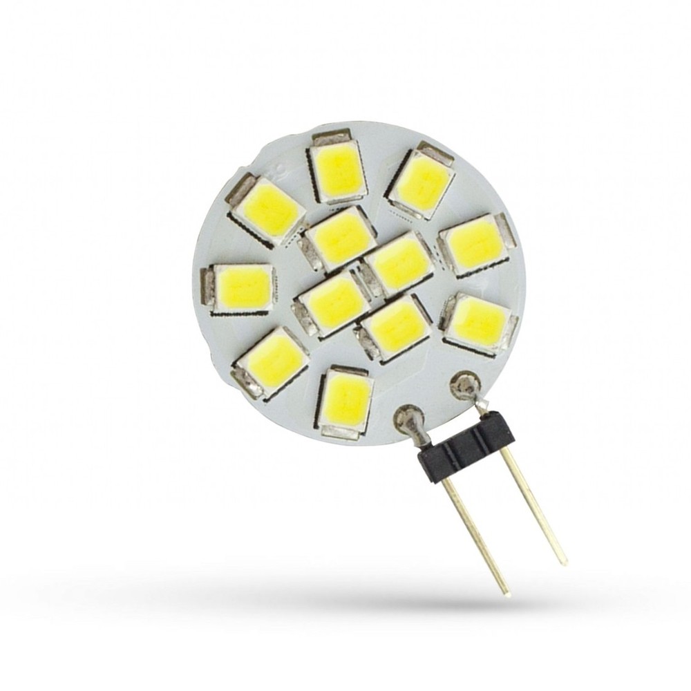 G4 1,2w Led Pære   12v Dc   Dæmpbar : Ikke Dæmpbar, Kulør : Kold fra Spectrum