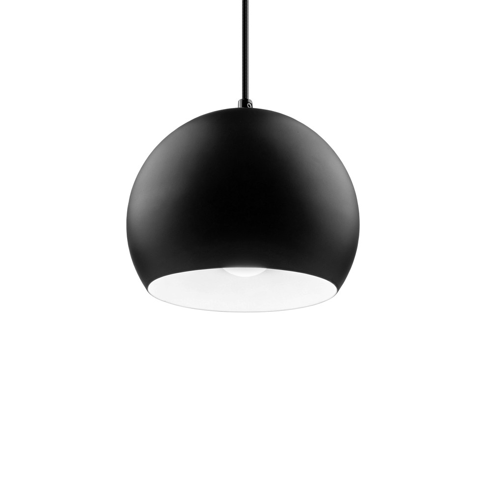 Sort ø20cm Pendel   E27 Fatning, 2m Ledning, Metal fra Home Décor