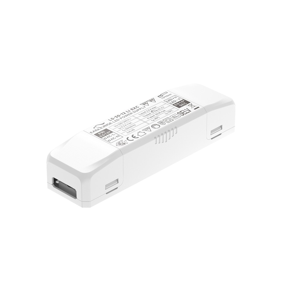 30w   12v Dc Strømforsyning   2,5a, Ip20 Indendørs fra Eaglerise