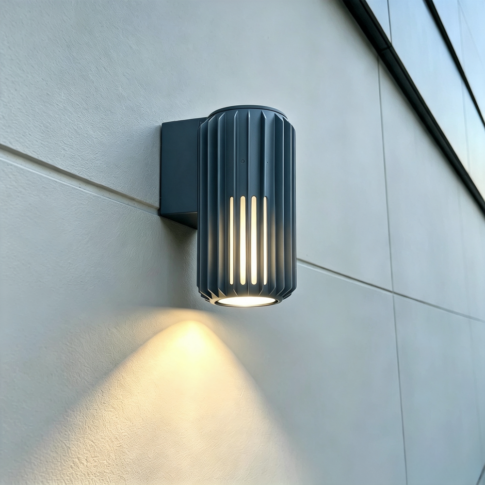 Fyron Wall Væglampe, Grå   E27, Ip54 Udendørs fra Ledlife