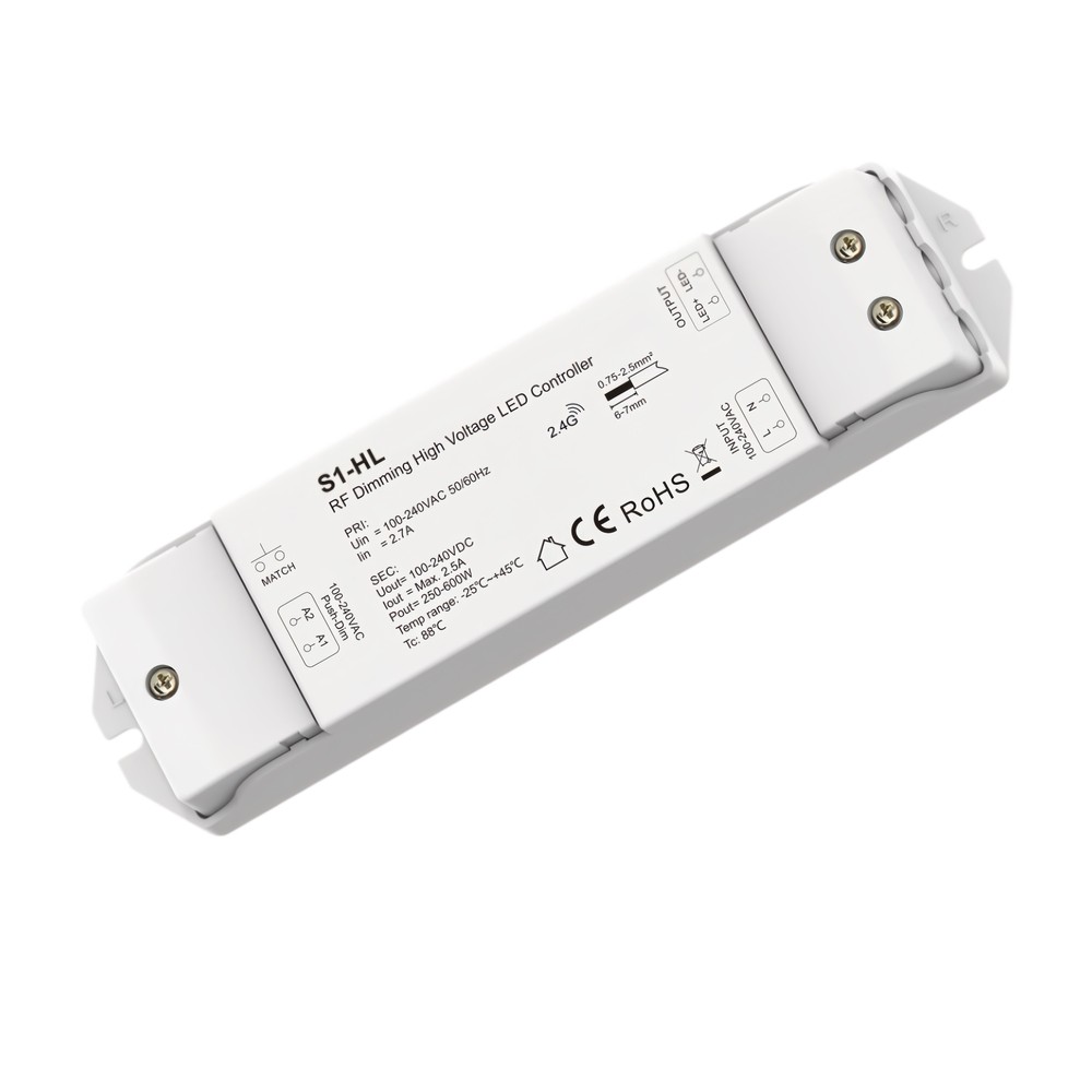 Rwave 230v Led Strip Dæmper   Rf,  Push Dim, 500w fra Ledlife