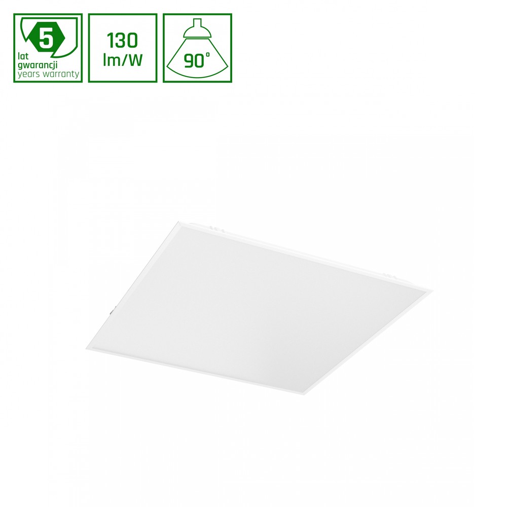 60x60 Led Panel, 40w Ugr19, Ra90, Dali Dæmpbar, Bagbelyst, Hvid Kant Dæmpbar : Ikke Dæmpbar, Kulør : Neutral fra Spectrum