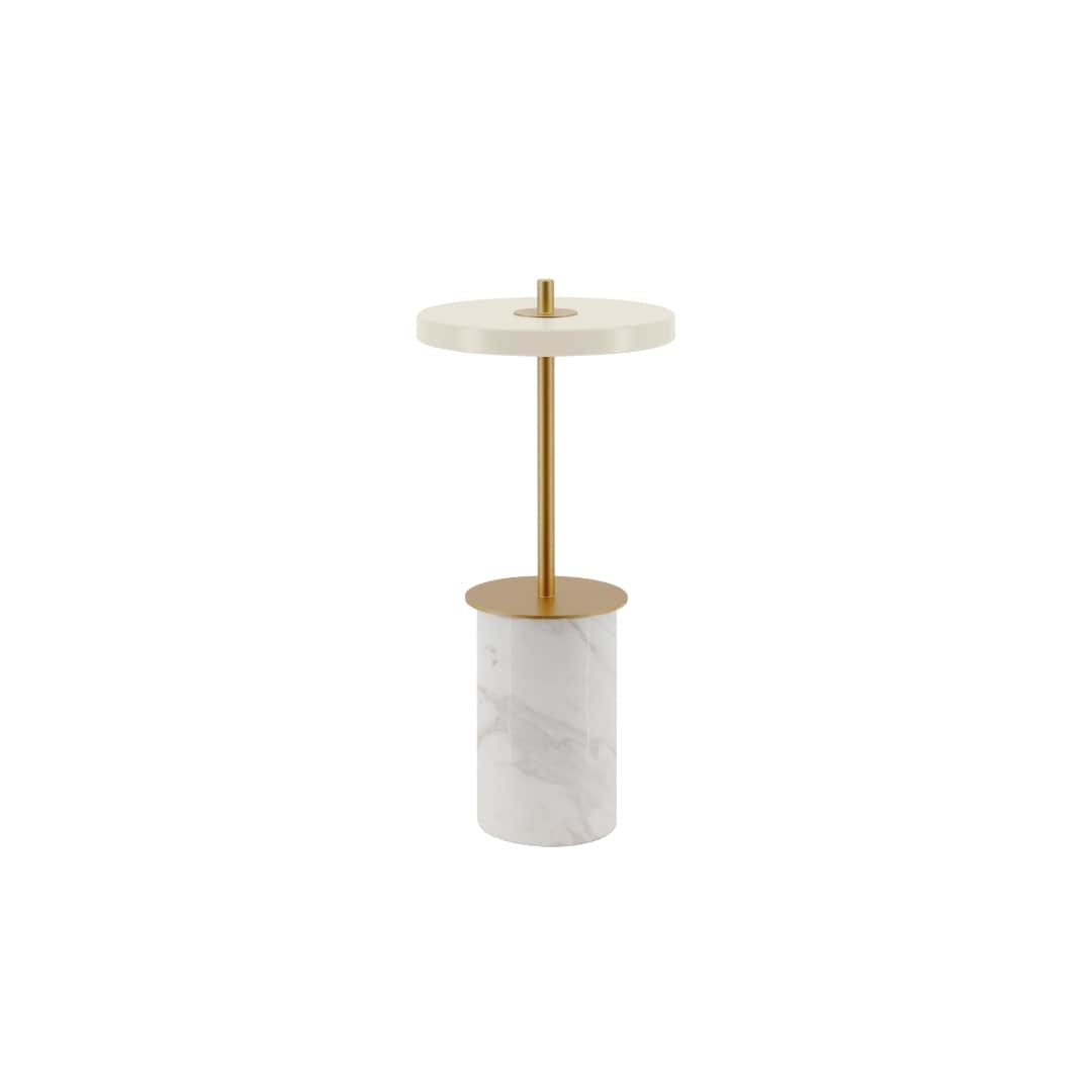 Asteria Move Mini Bordlampe Hvid Marmor     fra Umage