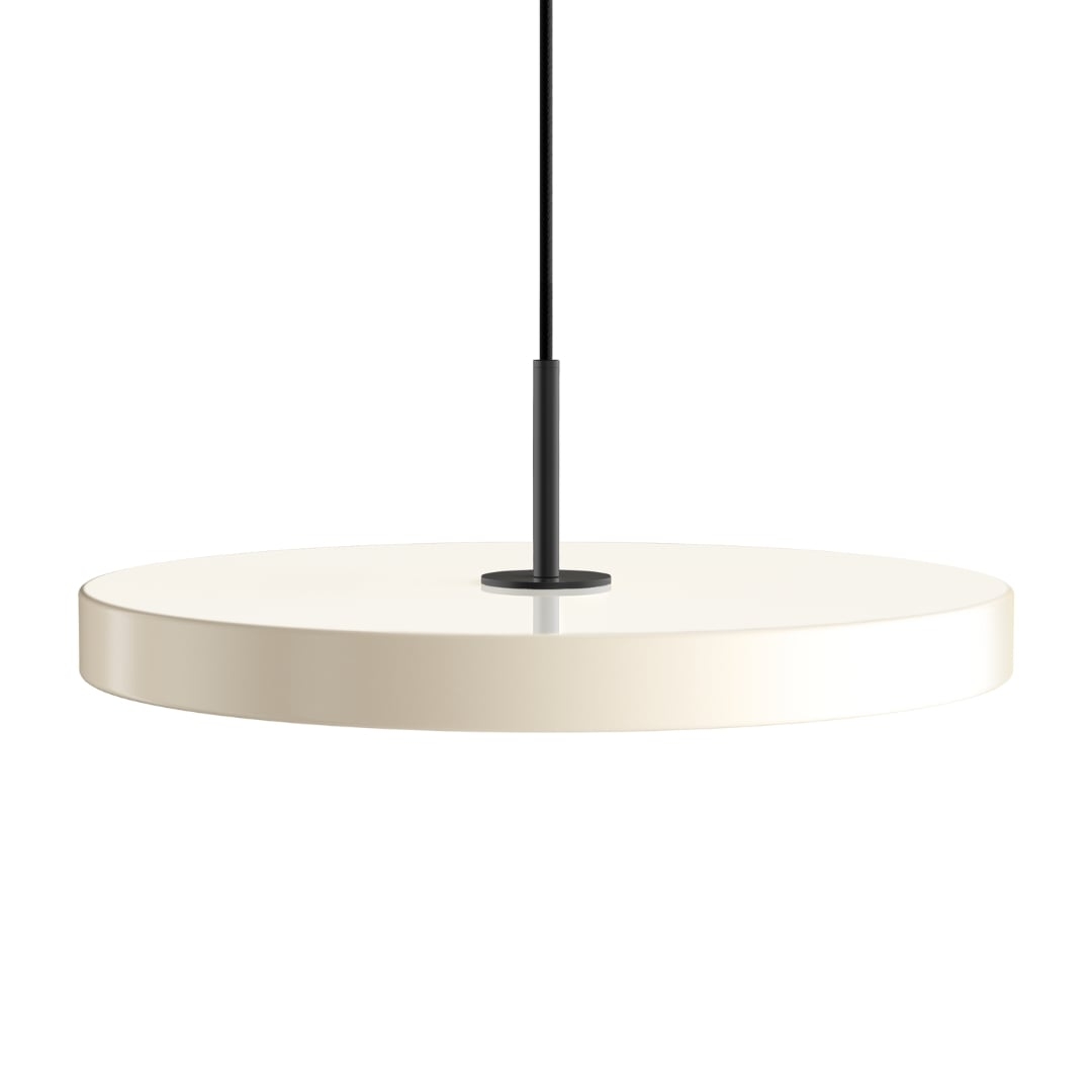 Asteria Plus Medium Pendel Pearl White M  Sorttop     fra Umage