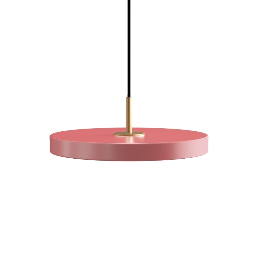 Asteria Plus Mini Pendel Nuance Rose M  Messingtop     fra Umage