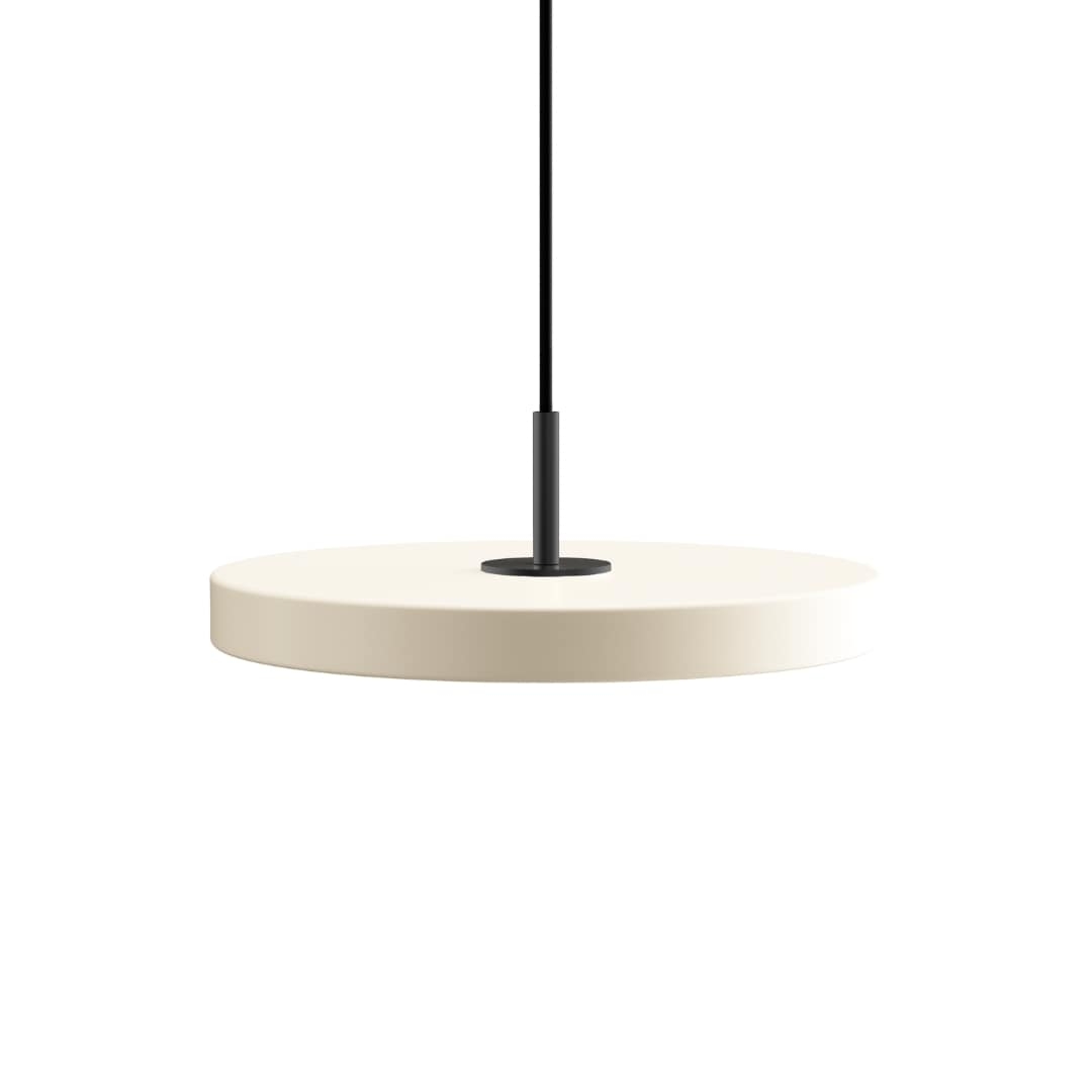 Asteria Plus Mini Pendel Pearl White M  Sorttop     fra Umage