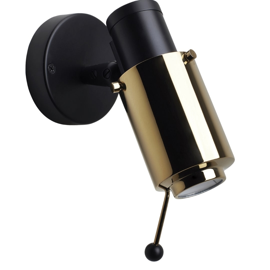 Biny Spot Mat Sort Guld U Afbryder     fra Dcw Editions