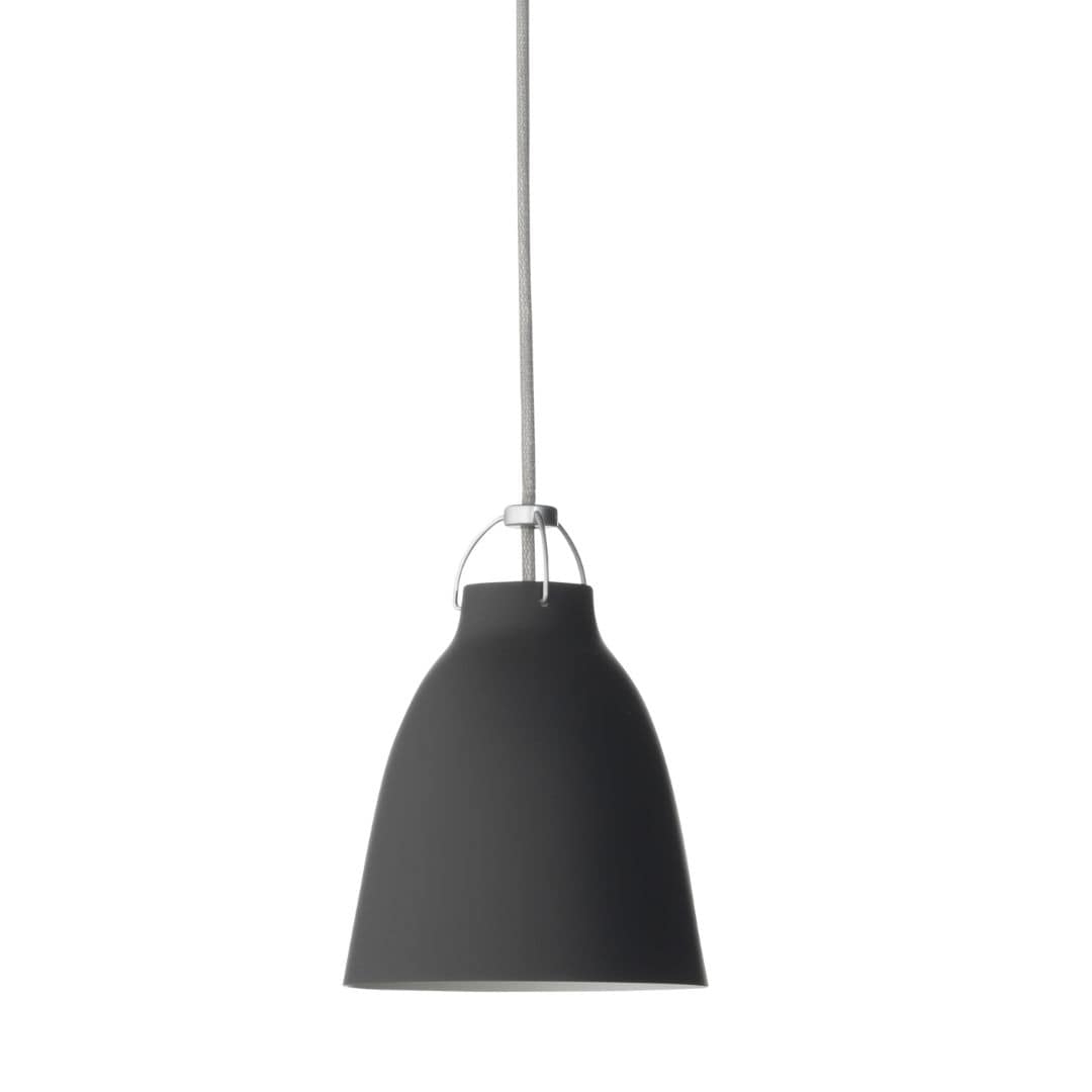 Caravaggio Pendel Mat Sort   P1 ø165mm fra Fritz Hansen