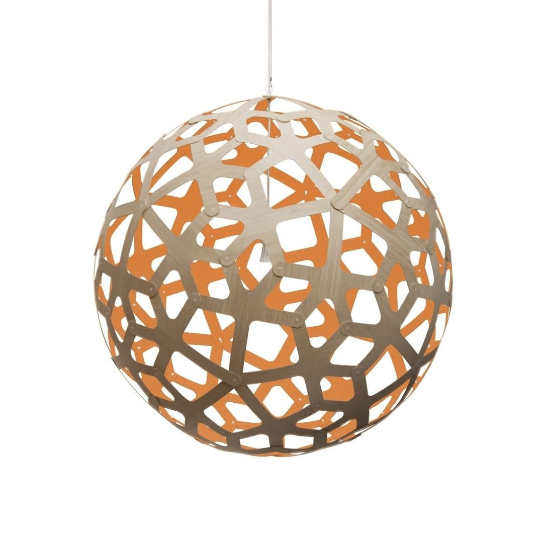 Coral ø120 Pendel Bamboo Orange fra David Trubridge