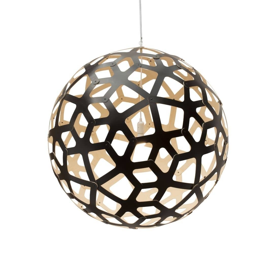 Coral ø120 Pendel Sort Bamboo fra David Trubridge