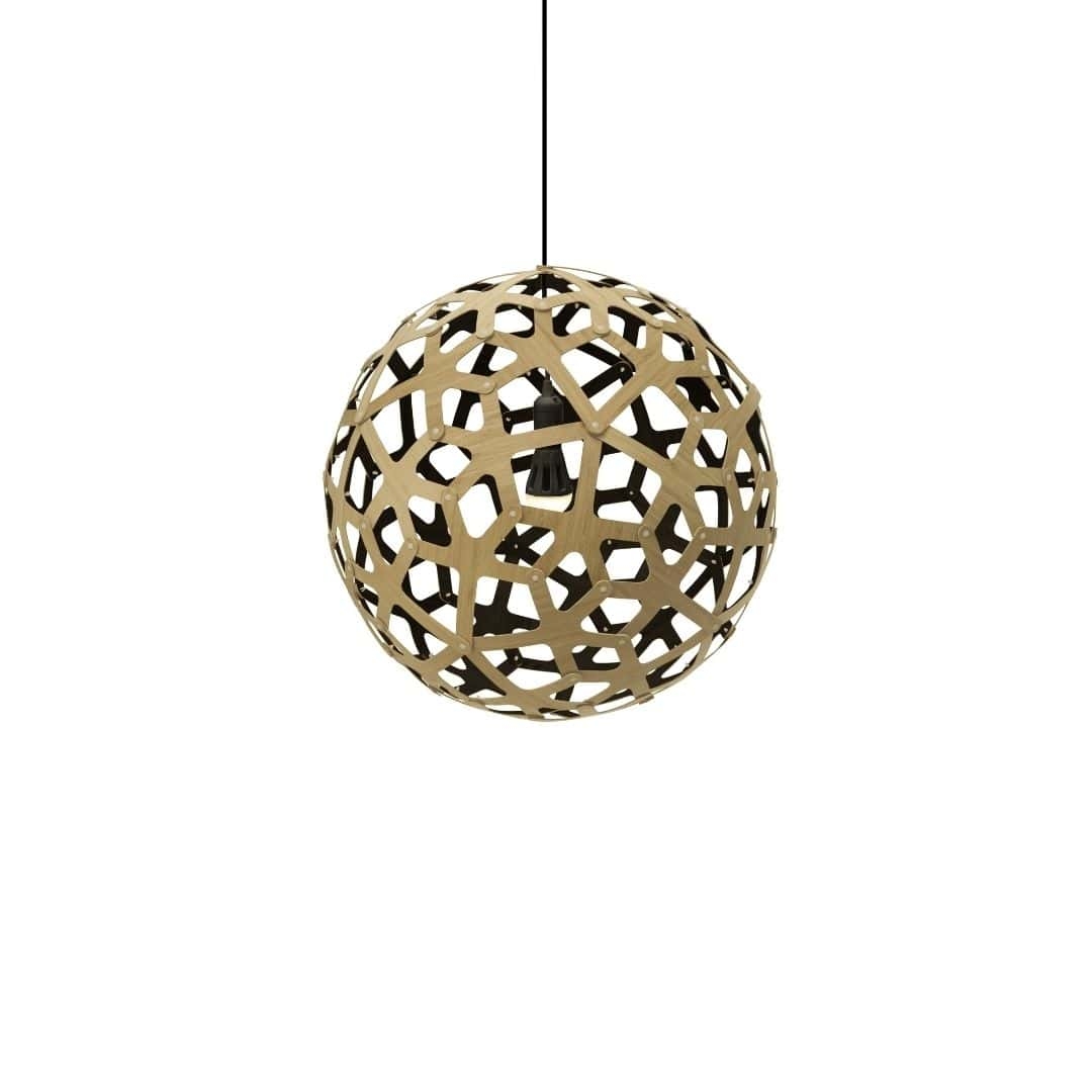 Coral ø40 Pendel Bamboo   Sort     fra David Trubridge