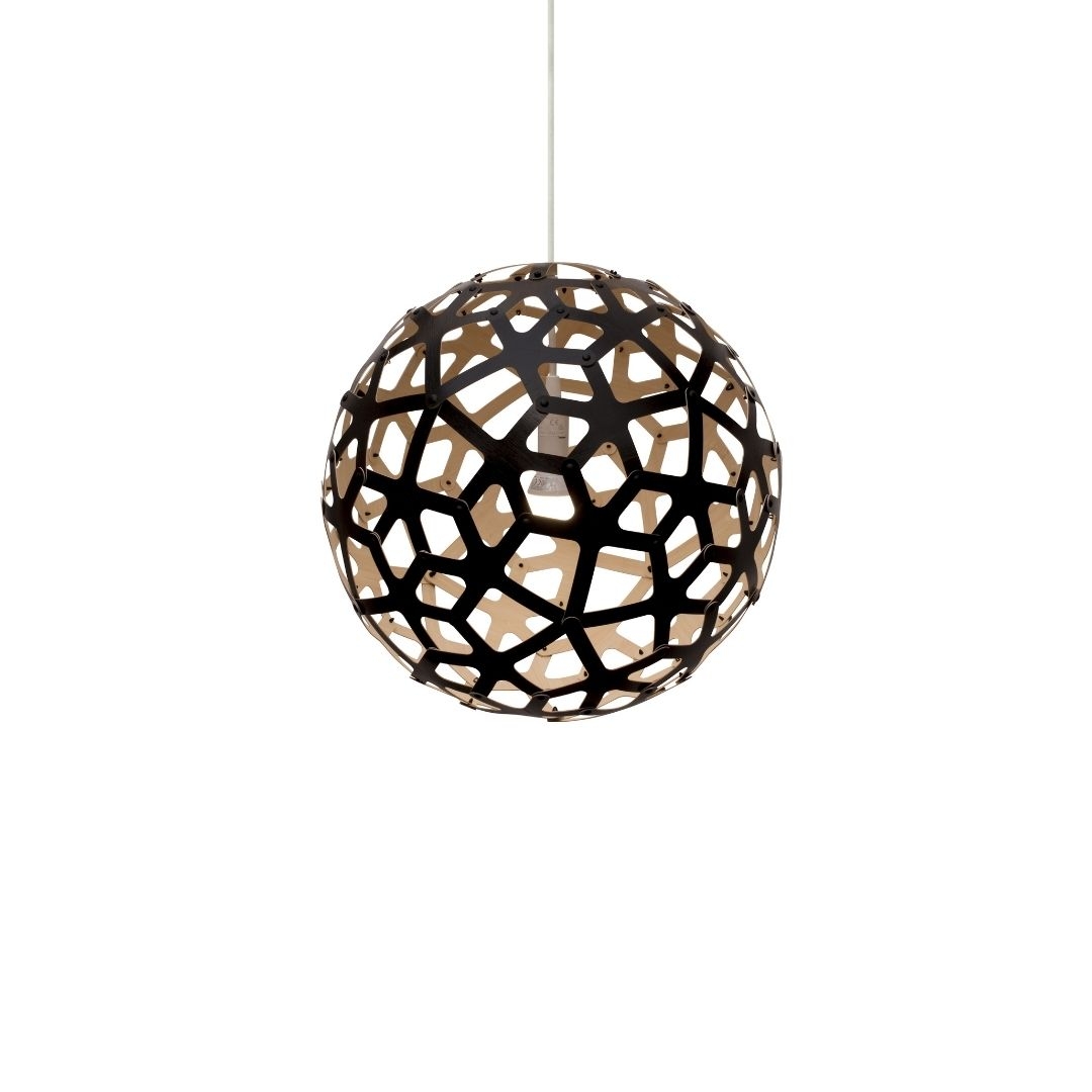 Coral ø40 Pendel Sort Bamboo fra David Trubridge