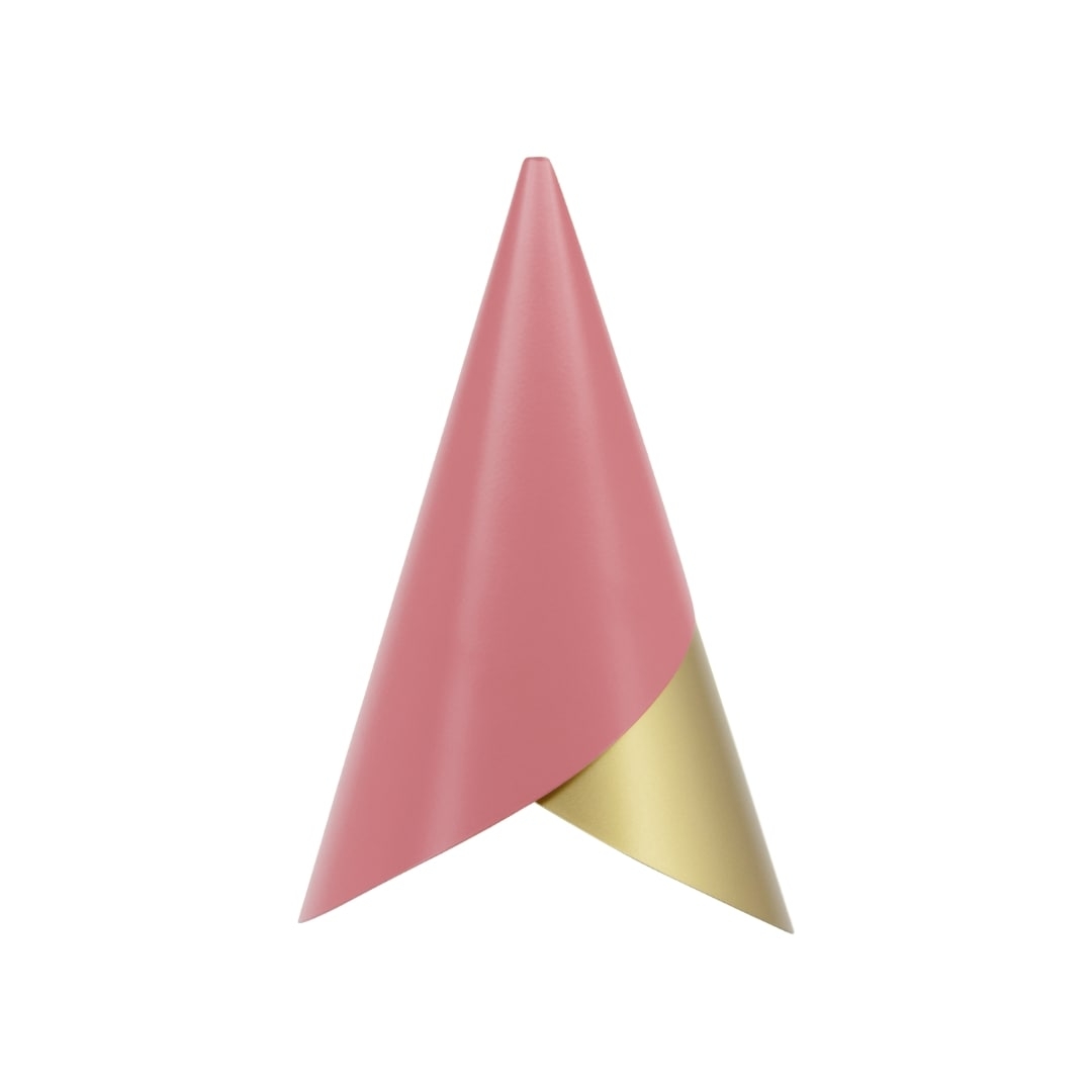 Cornet Lampeskærm Nuance Rose & Messing     fra Umage
