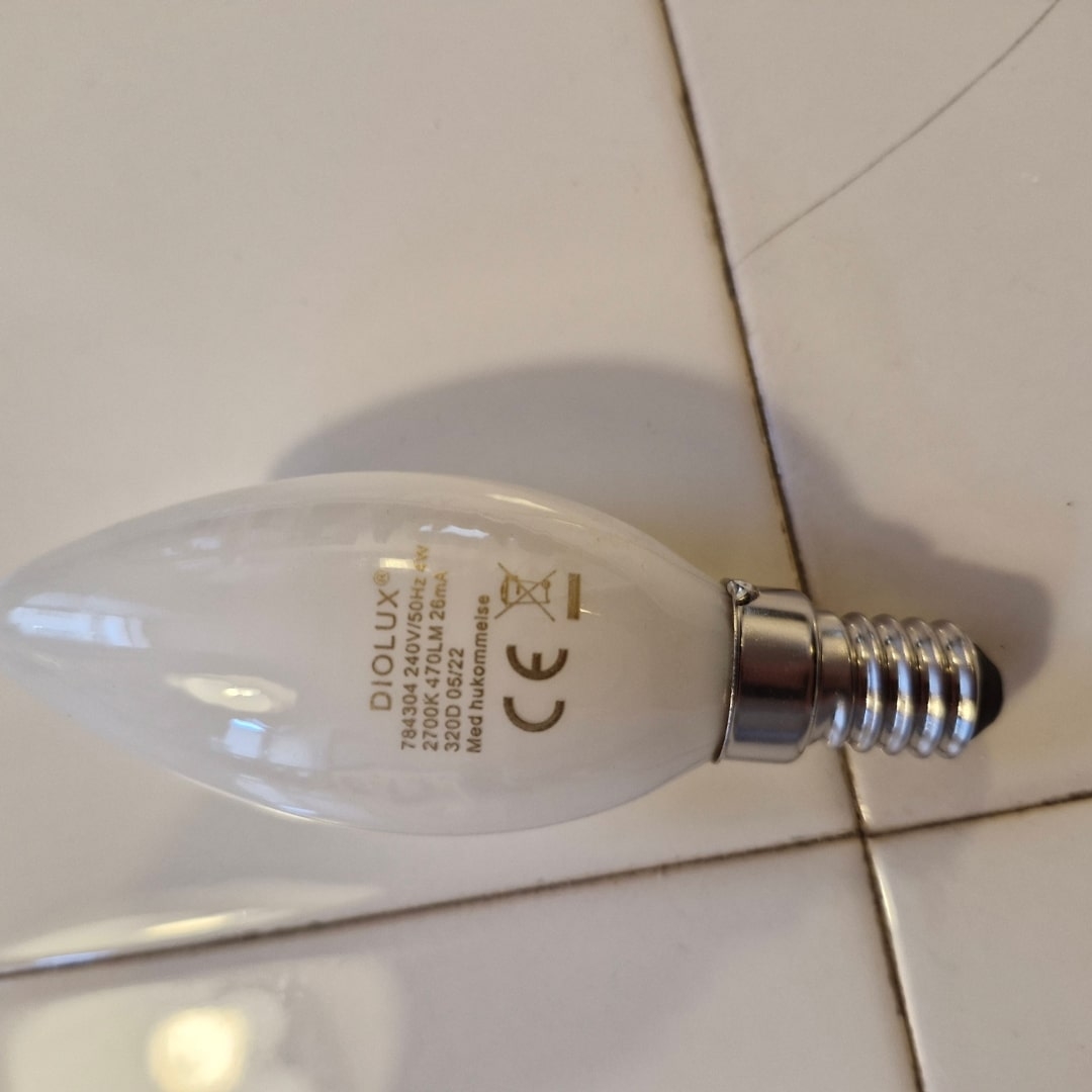 Diolux Kerte40 E14 4w Led 470lm 2700k 3 Trins Dæmp   Så Længe Lager Haves     fra Gn