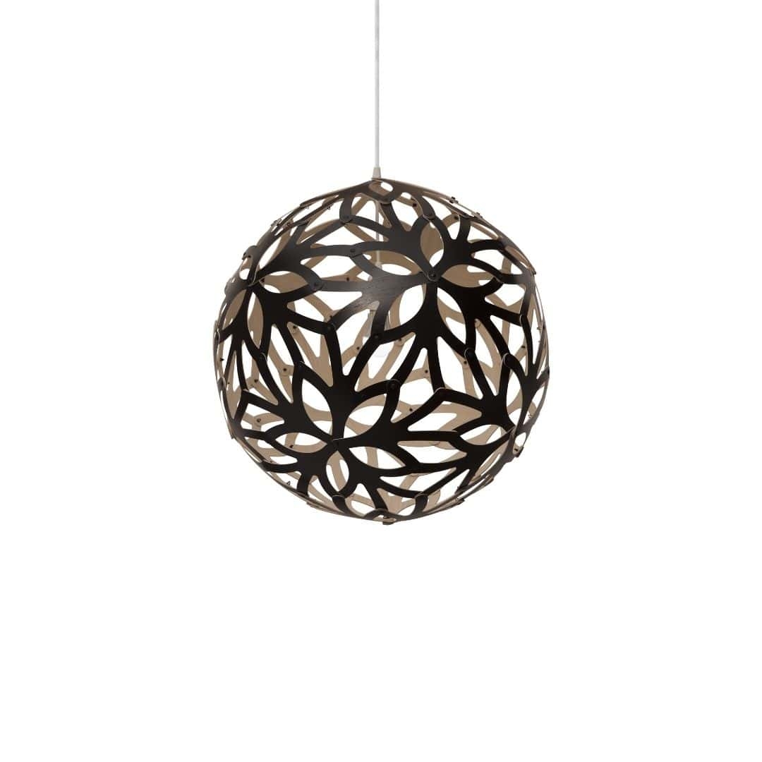 Floral ø60 Pendel Sort   Bamboo     fra David Trubridge