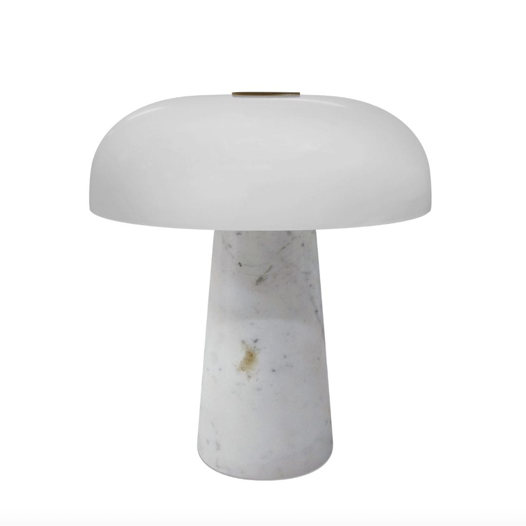 Glossy Mini Portable Bordlampe Hvid     fra Design For The People