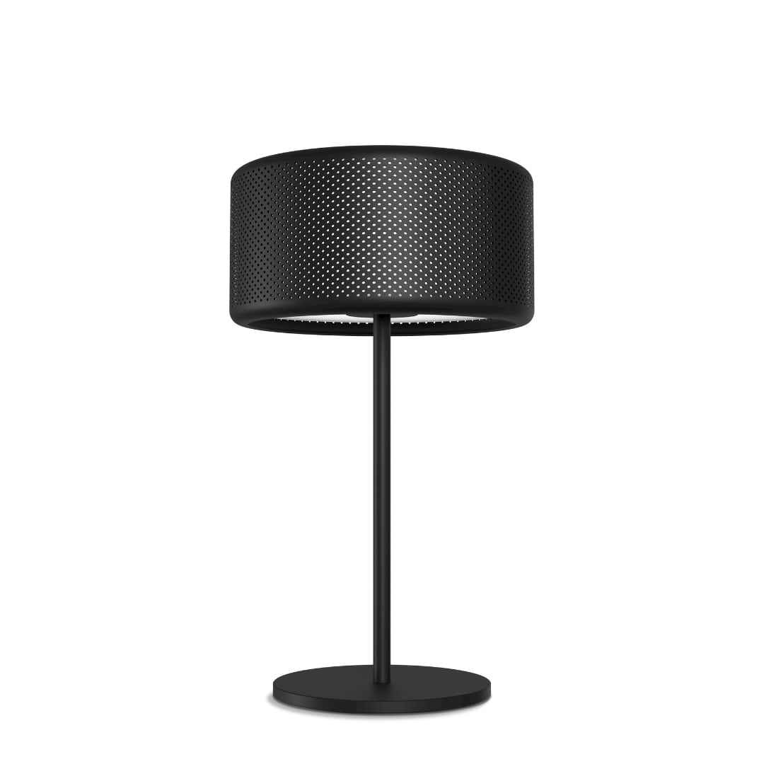 Grain Bordlampe M Mat Sort     fra Herstal