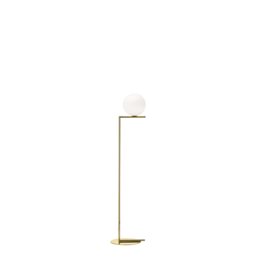 Ic F1 Gulvlampe Guld 10 års Jubilæum   Så Længe Lager Haves      fra Flos